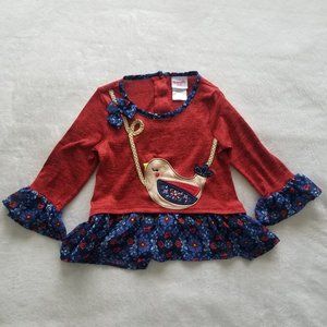 Nanette Long Sleeve Girls Blouse. Size 5